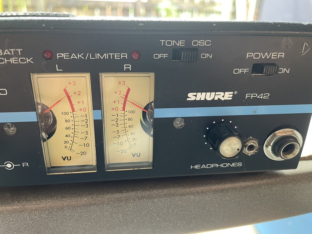 SHURE FP42 ステレオ・ミキサー Vintage Shure FP42 4 Channel Broadcast Stereo Microphone Mixer for