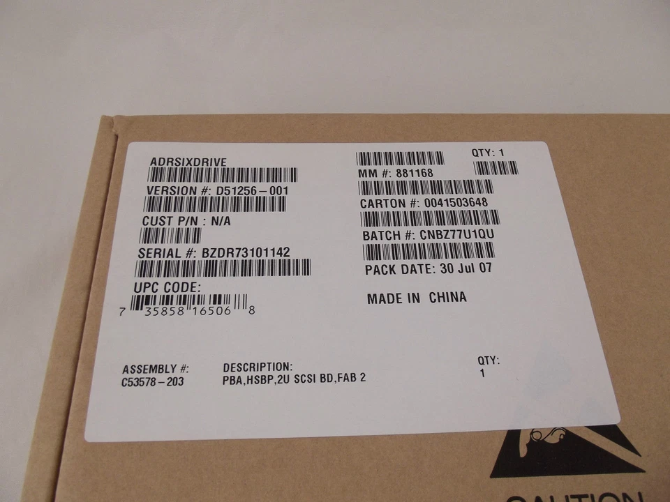 INTEL SR2400 ADRSIXDRIVE 6TH SCSI DRIVE KIT NEW 18-5 - Image 2 of 2