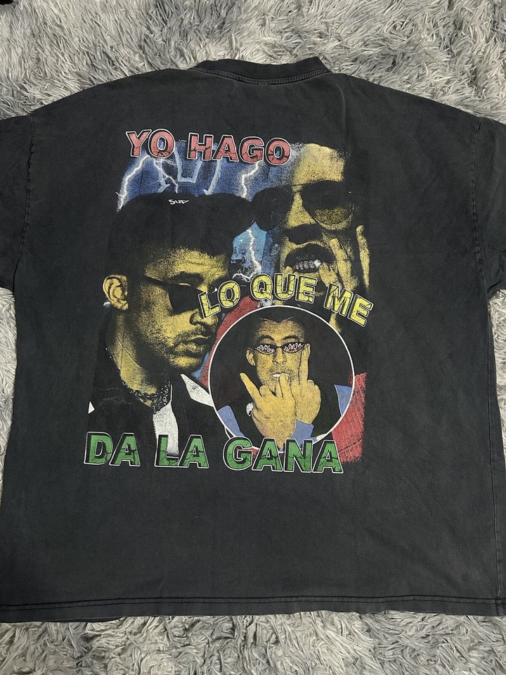 RARE El Conejo Malo Bad Bunny Yo Hago Lo Que Me Da la Gana Rap Tee XL