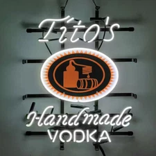US STOCK Tito's Handmade Vodka 20"x16" Neon Sign Light Lamp HD Vivid Printing