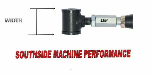 4 Link Bar End w/ Poly Bushing DOM Tubing Air Ride Suspension Bag - Bild 2 von 4