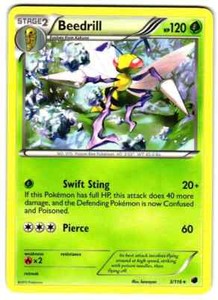 Beedrill 3/116 B&W Plasma Freeze RARE PERFECT MINT! Pokemon