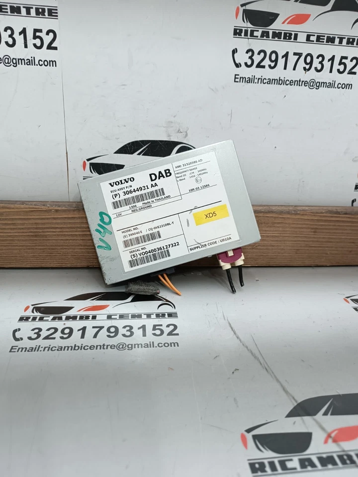 👉CENTRALINA AMPLIFICATORE DAB 2013 VOLVO V40/V60 I 30644931 31667303 XD5 - Immagine 2 di 4