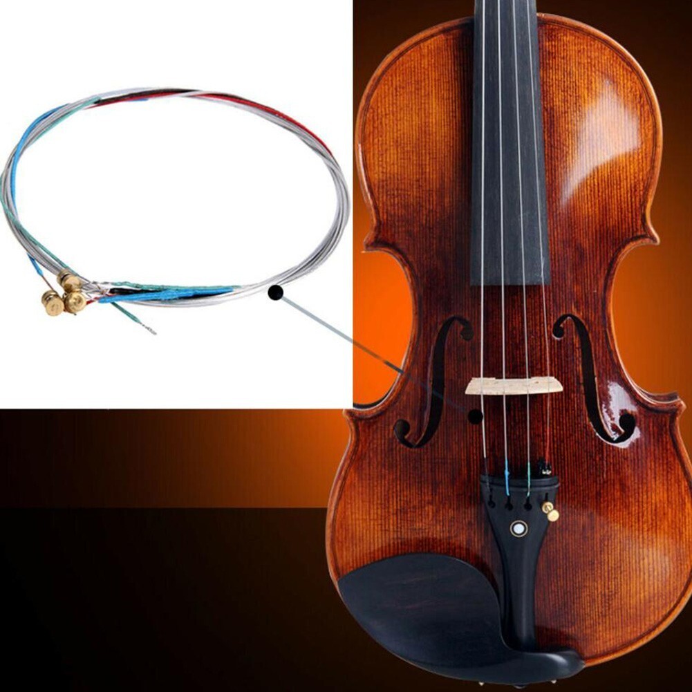 Premium Steel Violin String Set Perfect Replacement for 3/4 & 4/4
