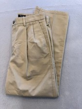 St. John's Bay Pants Mens 32x30 Worry Free Classic Fit Pleated 100 Cotton