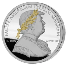 2025 Liberia Trump Caesar Proof 1 oz Silver Coin - 999 Mintage