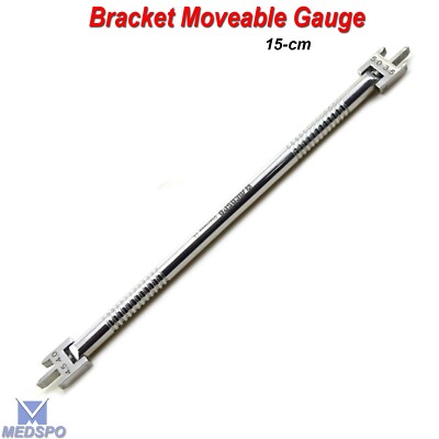 Dental Bracket Height Positioning Movable Head Gauge Orthodontic Instruments