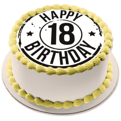 18.Geburtstag Tortenaufleger Muffin Party Deko Geschenk essbar Mitgebsel Cupcake