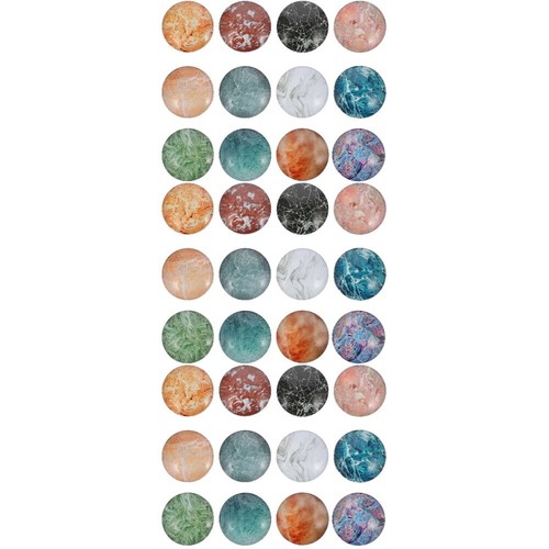 3 Pieces Marble Fridge Magnet DIY Crafts Accessories Jewelry Material - 第 6/12 張圖片