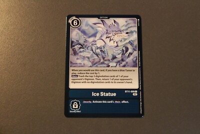 Digimon TCG (2020) - BT11-099 - 1x Ice Statue - Blau - Foil Common