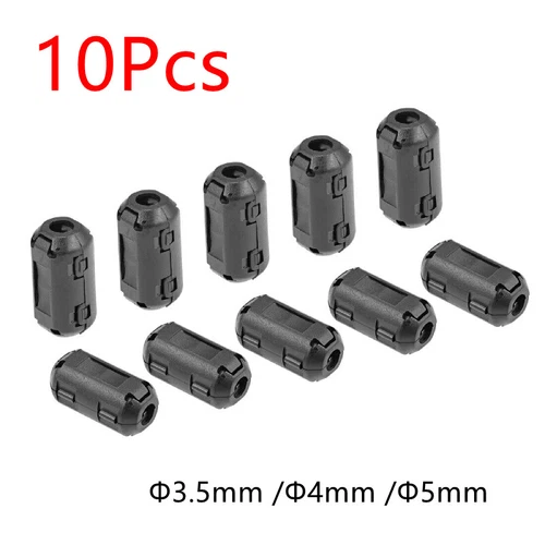 10X Klapp-Ferrit Filter Mantel Strom Ferritkern Entstörung Für Kabel 3.5/4/5 mm - Picture 1 of 15
