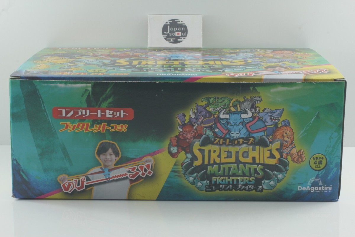 DeAgostini STRETCHIES MUTANTS FIGHTERS 16 Types Complete Set From