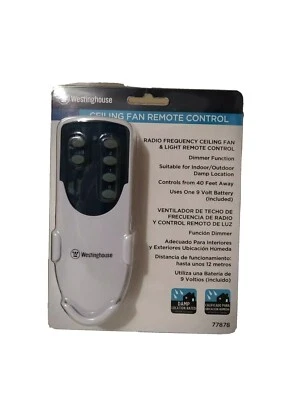 Westinghouse 7787800 Ceiling Fan and Light Remote Control 77878
