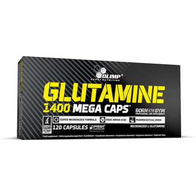 Olimp Glutamine 1400 Mega Caps Aminosäure Muskeln NEU OVP