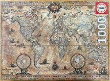 EDUCA Antique World Map 1000 Piece JigsawPuzzle Brand New Factory Sealed