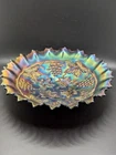 Northwood Carnival Glass Bowl - Grape and Cable - 8.75" Dia