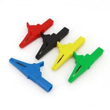 5Pcs Insulated Safety 83mm Test Alligator Clip With 4mm Banana Jack 1000V 32A 