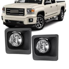 For 2014-2015 GMC Sierra 1500 Fog Lights Driving Bumper Lamps w/Wiring+Switch