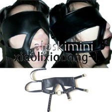 Unisex Bandage Open Mouth Gag Blindfold Eye Mask Harness Restraint Ring Flirt