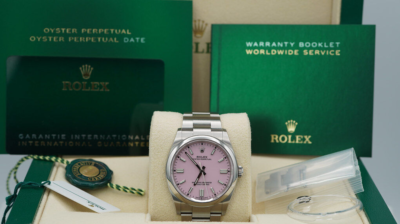 candy pink dial rolex oyster perpetual 36mm price