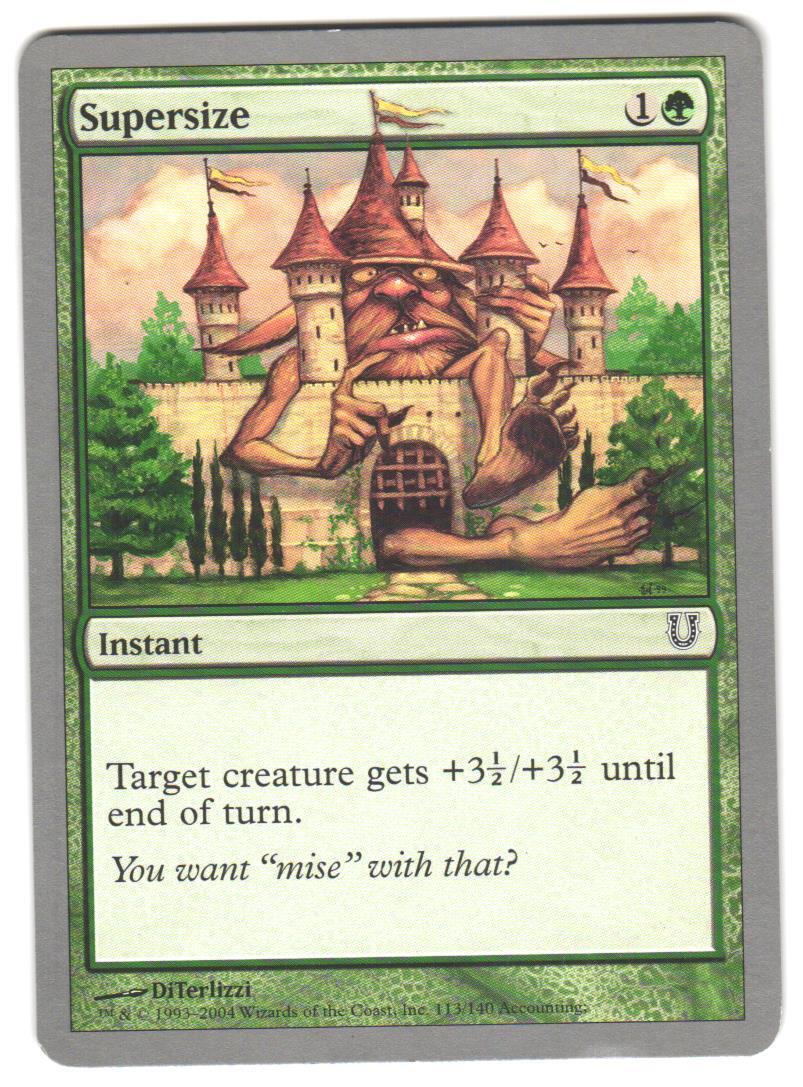 Magic_the_gathering Unhinged Supersize #113 2004,MTG,LP Common