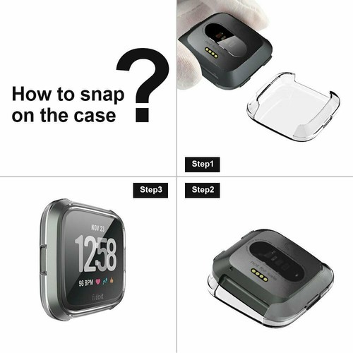 Smart Watch Screen Protector Case Frame Full Cover TPU For Fitbit Versa / Lite - 第 13/29 張圖片