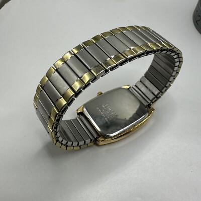 Pulsar Watch Men Gold Stainless Steel Water Resistant Battery