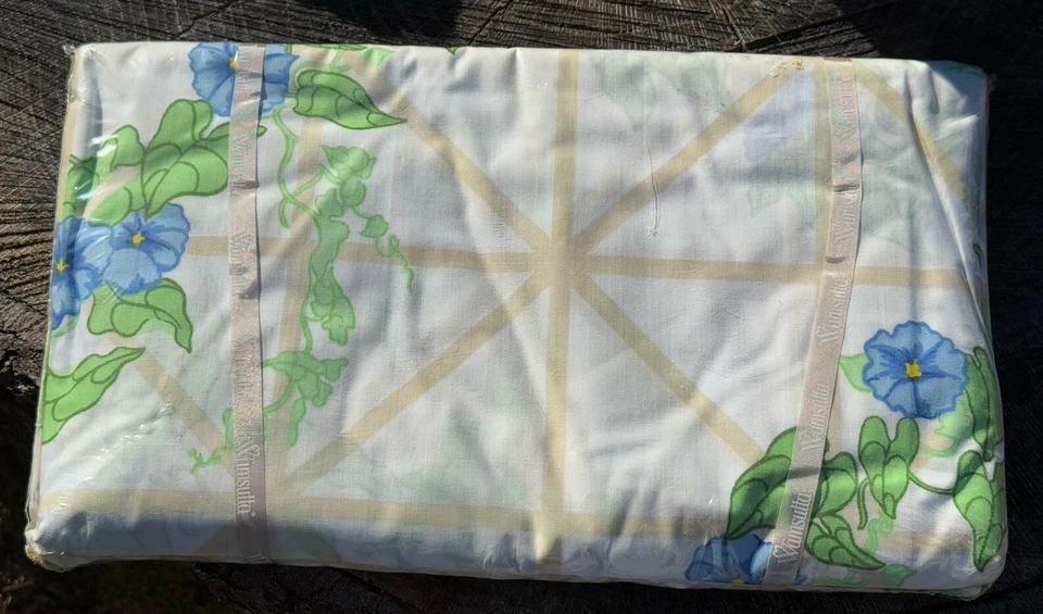 Sábana Ajustable Completa Wamsutta Supercale Plus De Colección Azul Pensamientos Casa de Campo Nueva con Etiquetas Foto 4 de 4