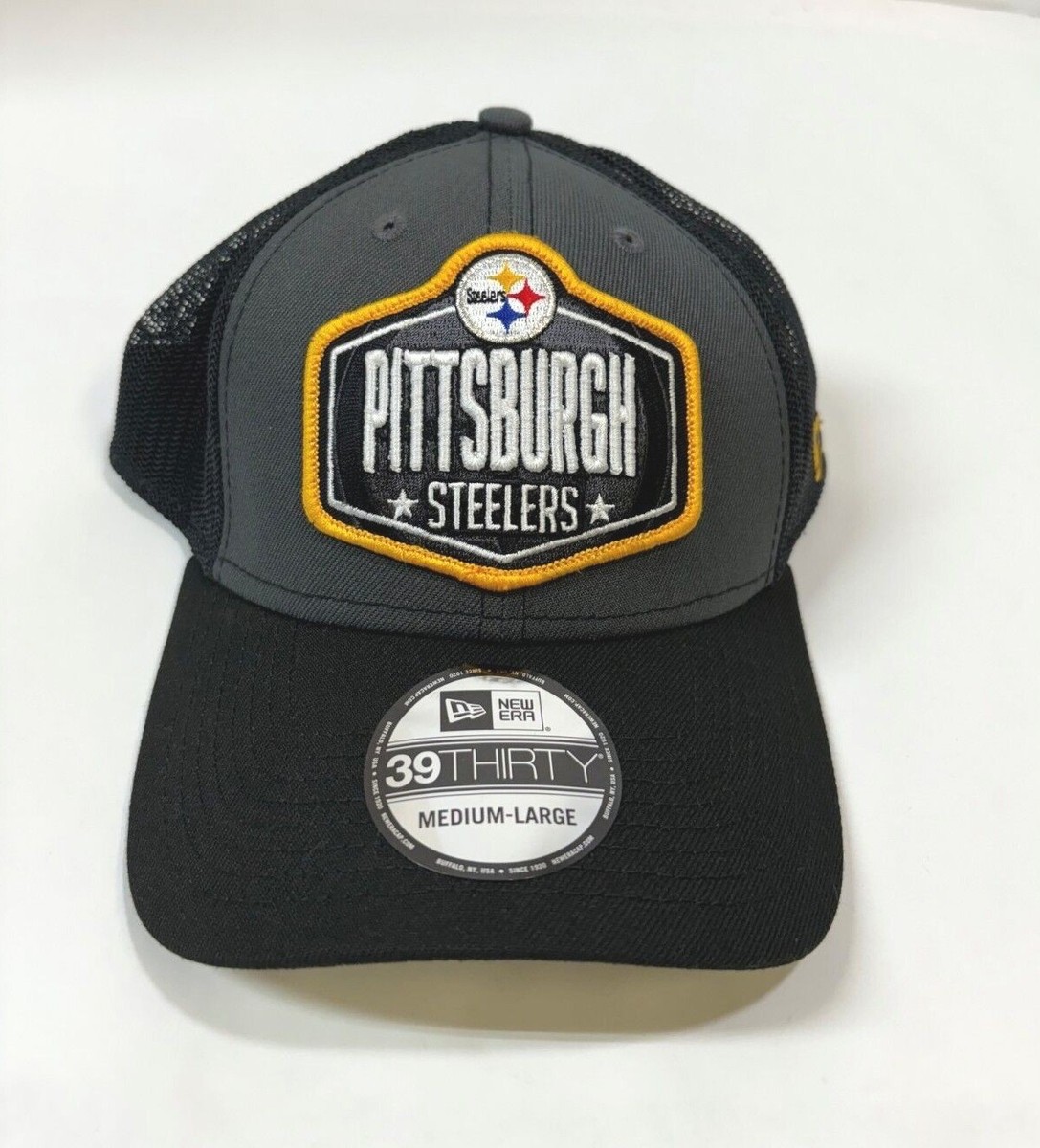 Pittsburgh Steelers NE 2021 NFL Draft Trucker Flex-Fit Hat-Gray