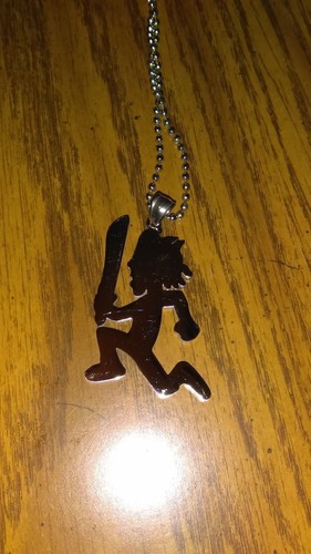 Colgante de acero inoxidable pulido ICP HATCHETMAN ""Jason Mask"" con cadena de bola de 30 - Imagen 9 de 9