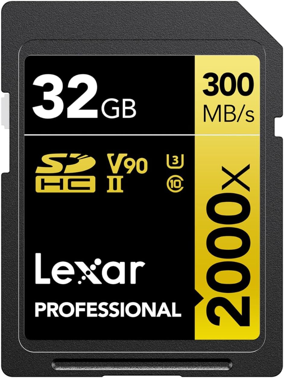 Lexar Professional 2000x Scheda SD 32 GB, di Memoria SDHC UHS-II 32GB