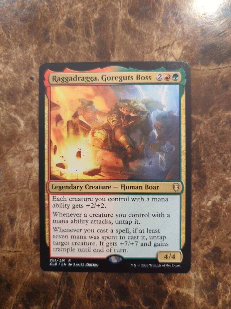 MTG Raggadragga, Goreguts Boss Commander Legends: Battle for Baldur's  Gate... | eBay