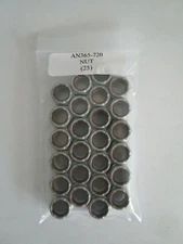 AN365-720 Hex Nut 7/16-20 Self-Locking with Nonmetallic Insert Steel - Lot of 25