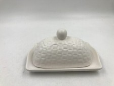 Shabby Chic 7in Ceramic Country Butter Dish AA02B35026