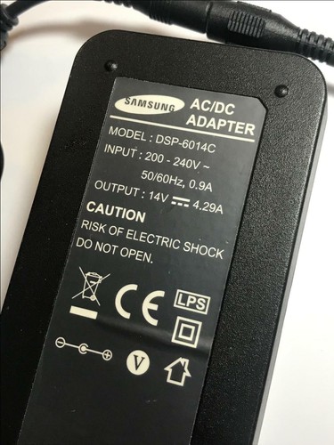 14V 4A SAMSUNG T24C350 LT24C350 T24C350AR T24C350EW AC/DC ADAPTER CHARGER - Picture 2 of 4
