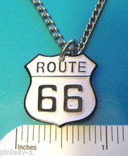 ROUTE 66 - Necklace , charm GIFT BOXED