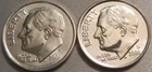 SELLING AS SHOWN - 2001 P & 2001 D UNCIRCULATED ROOSEVELT DIMES * 2 DIMES ** 561