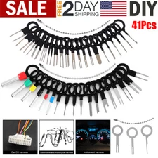 41Pcs Pin Ejector Wire Kit Extractor Connector Puller Car Terminal Removal Tool
