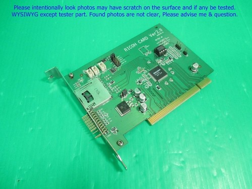 RICOH CARD Ver. 2.0, R5C833 Flash Memory Card Controller as photos, sn ...
