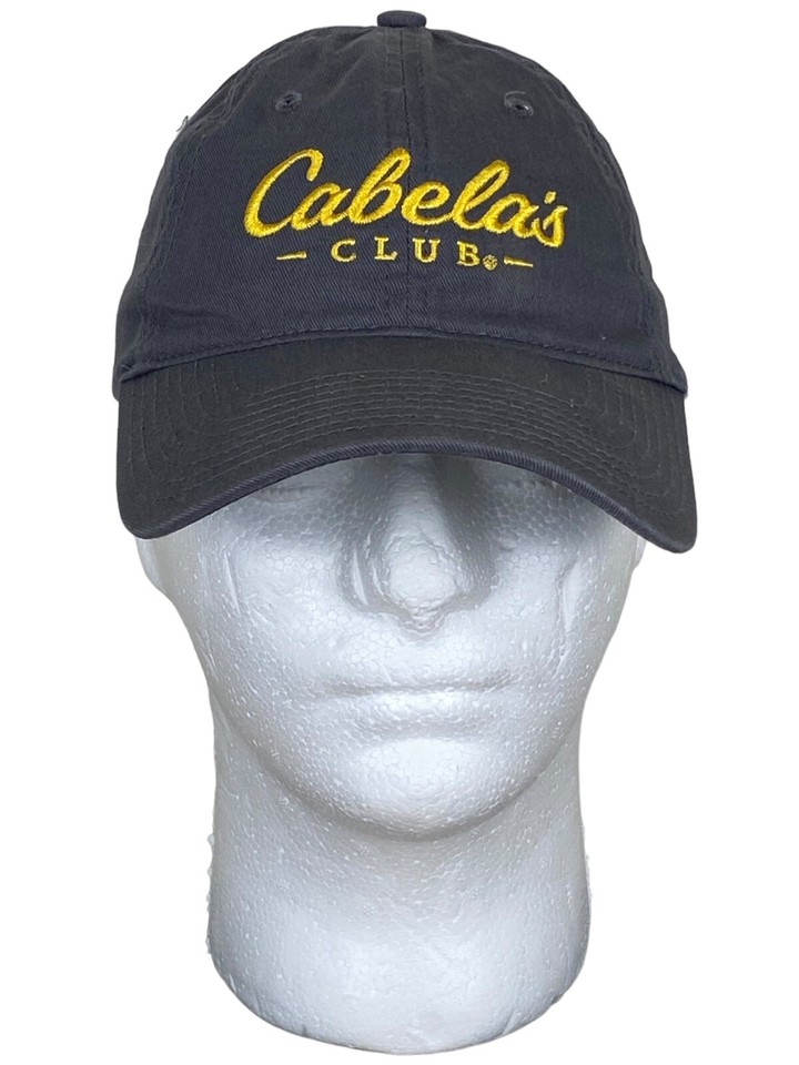 Cabela's Club Men's Ball Cap Hat Adjustable Baseball Gray Color eBay
