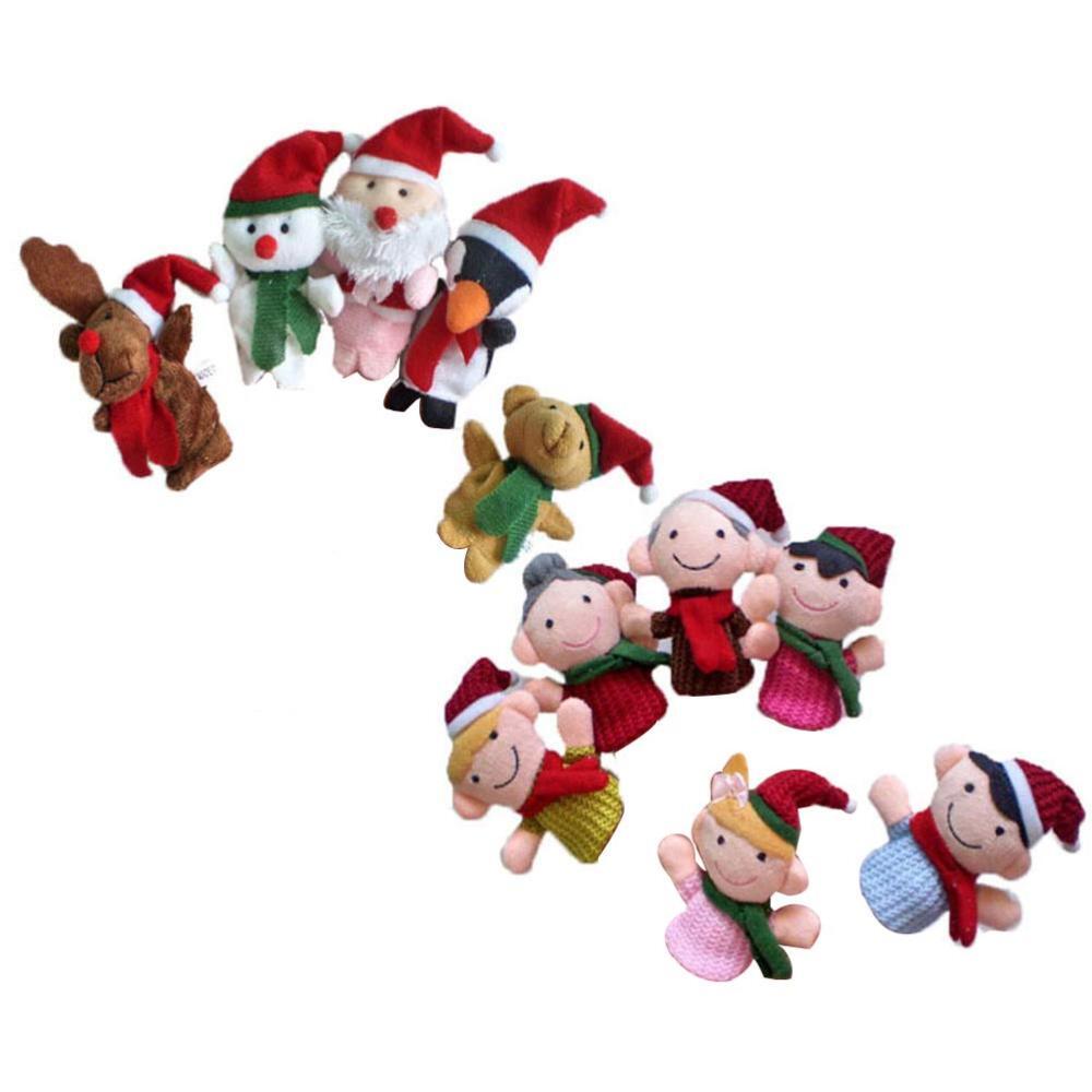 11pcs Christmas Finger Puppets Finger Puppets Santa Claus Puppets