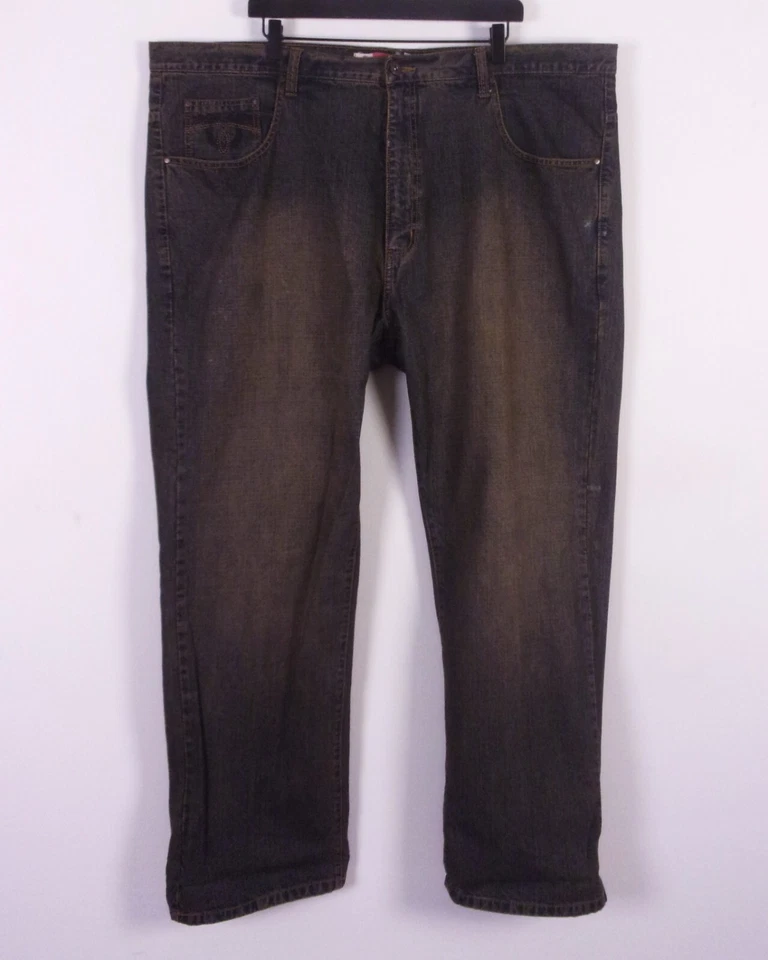 Pantalones de mezclilla holgados vintage años 00 Y2K Attitude rap hip hop ropa de calle 46 Foto 4 de 4