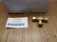 Parker 264NTA-4 Brass Union Tee 1/4" Tube Compression DOT Approved 150 PSI USA
