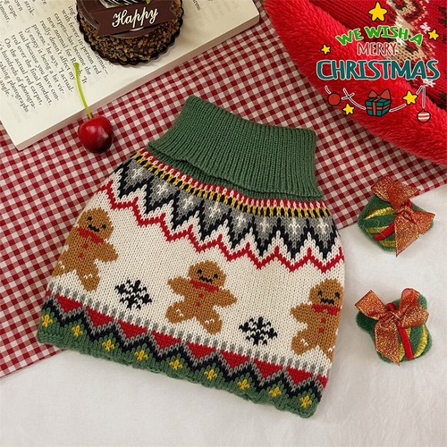 Pet Dog Knitted Hoodie Sweater Christmas Jumper Coat Warm Clothes Puppy Apparel@ - Picture 10 of 25
