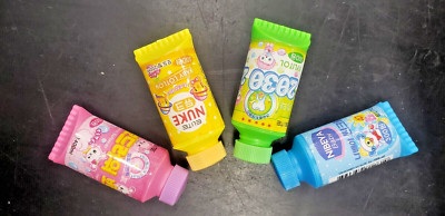 Stationery - eraser 4 pc set- Cute mini tube eraser, BEAR, Tube ERASER ...