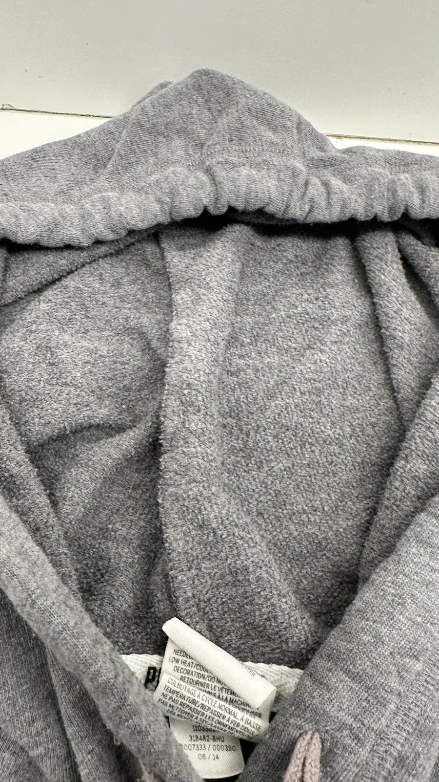 UNDERCOVER Victorias Secret ROSA Felpa con Cappuccio Donna Extra Small Grigio Pullover Leggero