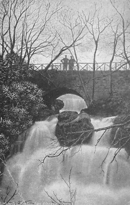 AK - SCHOTTLAND - GLASGOW - WASSERFALL - ROUKEN GLEN - VOR 1918