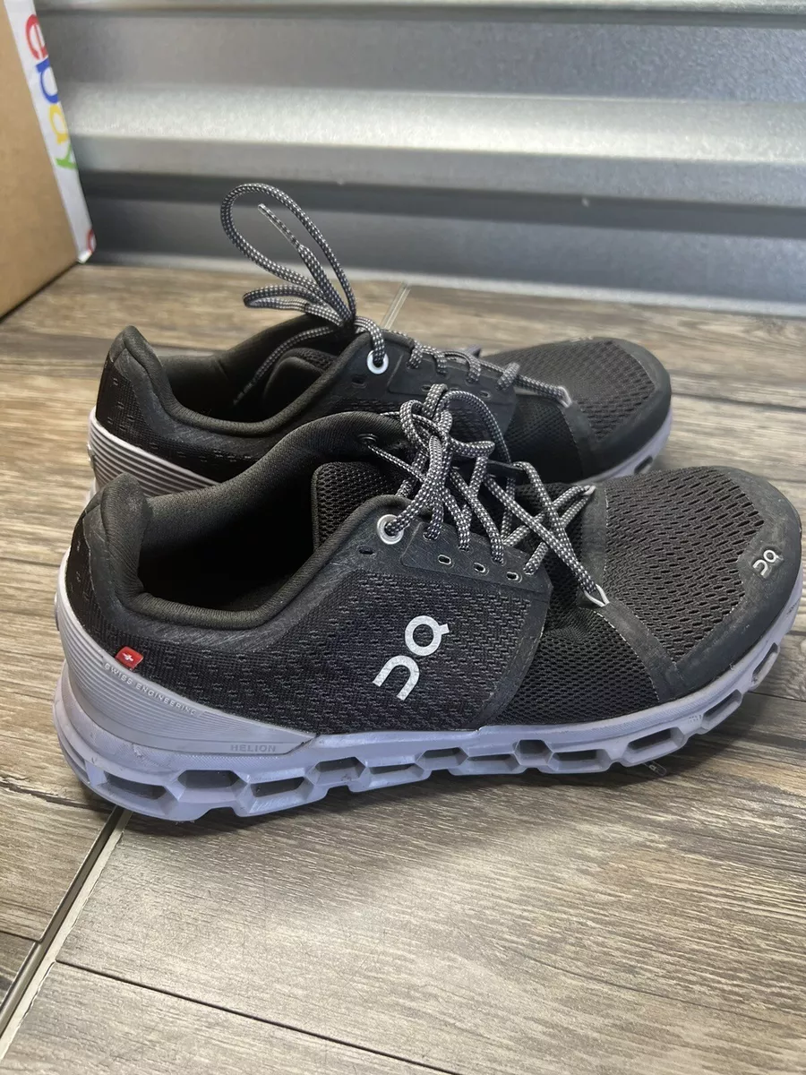 On Cloud Cloudstratus Helion Womens Running Shoes Size 8.5. Black