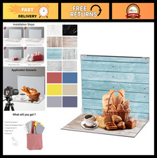 7pcs Double-Sided Photo Backdrop Kit - 14 Patterns for Food  Product Photograph
