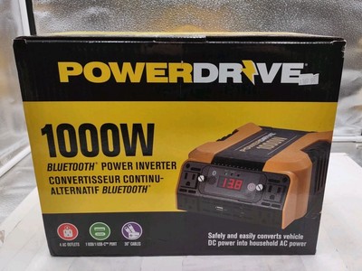 Powerdrive 1000 Watt Bluetooth Power Inverter PD1000 NEW (C2-H4)